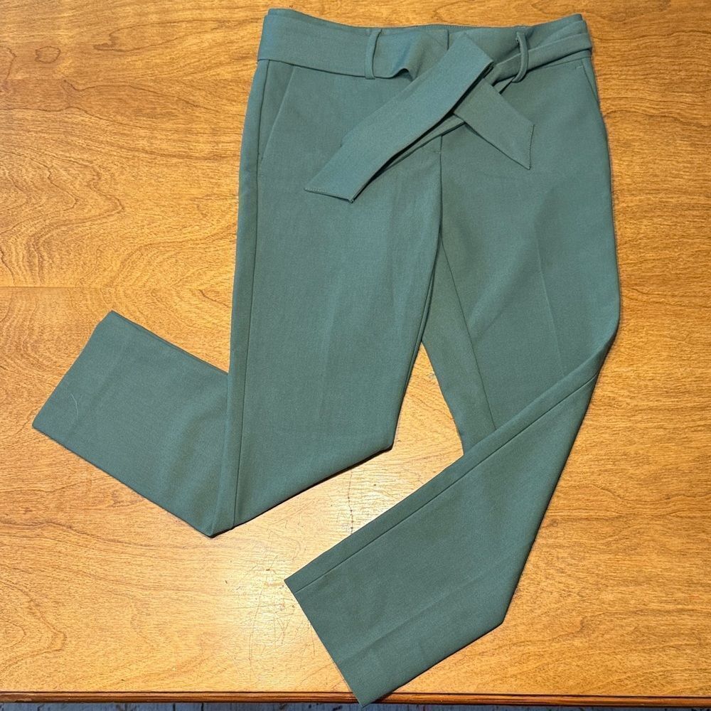 LOFT Petite Green Women's Trousers